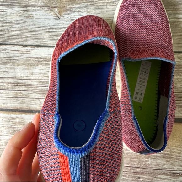 Rothy’s Tangerine Triple Stitch Slip On Sneakers Shoes 7.5 - Picture 10 of 11